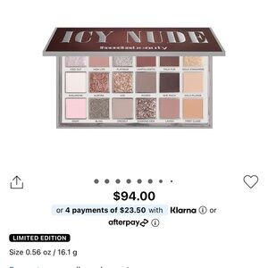 HUDA BEAUTY Icy Nude Eyeshadow Palette